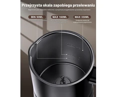 YESLUSY elektrinis pieno putų plakiklis 4 viename, 350 ml, MF01