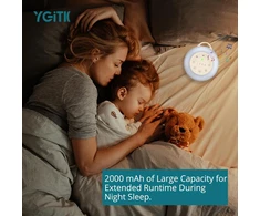 YGiTK baltojo triukšmo aparatas su naktine lempute, 24 garsais ir 2000 mAh, SA27