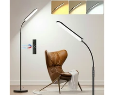Yikuneng LED grindų lempa 18 W, 1800 lm, reguliuojama 2700–6500 K, FLL-018-F2