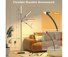 Yikuneng LED grindų lempa 18 W, 1800 lm, reguliuojama 2700–6500 K, FLL-018-F2