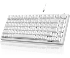 YINDIAO AK820 laidinė 75 % mechaninė žaidimų klaviatūra, USB-C, mėlyni jungikliai