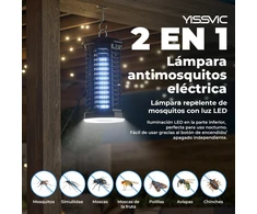 YISSVIC elektrinė UV uodų gaudyklė su LED apšvietimu 4200 V, IPX4, HK-1-1A