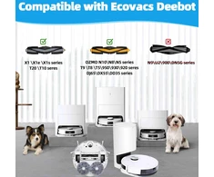 Yivy pagrindinis guminis šepetys su dangteliu Ecovacs Deebot robotams dulkių siurbliams MBS-ECO-X13WHI