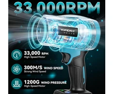 Yofidra akumuliatorinis lapų pūstuvas 800 W, 300 m/s, 2 x 3 Ah, 4 antgaliai, sku4G6424Y_2-EU