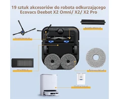 Yoneenair 19 dalių priedų rinkinys robotams dulkių siurbliams Ecovacs Deebot X2 Omni, X2 ir X2 Pro