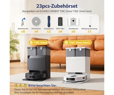 Yoneenair 23 dalių robotų dulkių siurblių priedų rinkinys ECOVACS DEEBOT T30C Omni
