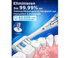 YTEATH PRO soninis elektrinis dantų šepetėlis su 5 režimais ir 8 galvutėmis Y08U