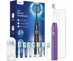 YTEATH PRO soninis elektrinis dantų šepetėlis su 5 režimais ir 8 galvutėmis Y08U