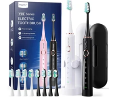 YTEATH PRO soninių elektrinių dantų šepetėlių rinkinys, 2 vnt., 5 režimai, Y05U