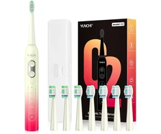 YUNCHI elektrinis soninis dantų šepetėlis C2, 40 000 vibr./min., USB-C