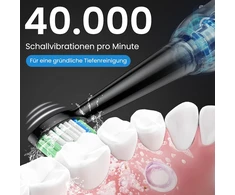 YUNCHI soninis elektrinis dantų šepetėlis C2, 40 000 VPM, USB-C, 5 režimai