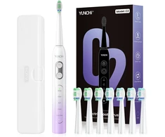 YUNCHI soninis elektrinis dantų šepetėlis 40 000 VPM, USB-C, 5 režimai, C2