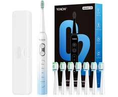 YUNCHI soninis elektrinis dantų šepetėlis 40 000 vibr./min., USB-C, 5 režimai, C2