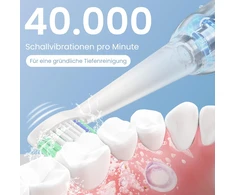 YUNCHI soninis elektrinis dantų šepetėlis 40 000 vibr./min., USB-C, 5 režimai, C2