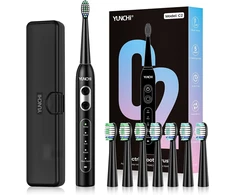 YUNCHI soninis elektrinis dantų šepetėlis C2, 40 000 VPM, USB-C, 5 režimai