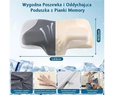 YunNasi ergonominė kaklo pagalvė iš atminties putų su nuimamu užvalkalu 92ZT000110E-1