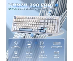 YUNZII B98 PRO mechaninė belaidė žaidimų klaviatūra, 96 %, Bluetooth, RGB, 8000 mAh