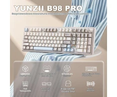 YUNZII belaidė mechaninė žaidimų klaviatūra 96%, Bluetooth, 8000 mAh B98 PRO