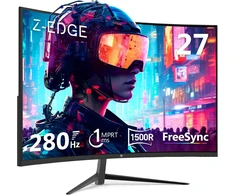Z-Edge lenktas žaidimų monitorius 27 colių FHD 280 Hz 1 ms UG27P