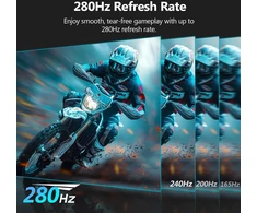 Z-Edge lenktas žaidimų monitorius 27 colių FHD 280 Hz 1 ms FreeSync UG27P-W