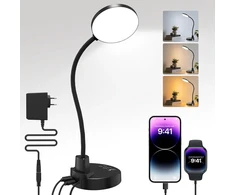 ZAPLIT LED stalinė lempa su USB-A ir USB-C jungtimis, 15 W, 78 LED, DSL802