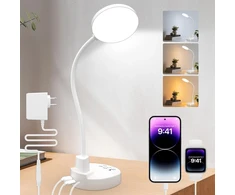 ZAPLIT LED stalinė lempa su USB-A ir USB-C jungtimis, 78 LED, 15 W, DSL802