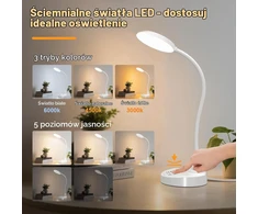 ZAPLIT LED stalinė lempa su USB-A ir USB-C jungtimis, 78 LED, 15 W, DSL802