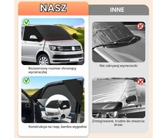ZATOOTO automobilio priekinio stiklo uždangalas Volkswagen T5 ir T6, poliesteris, XD-ZXP-MTW
