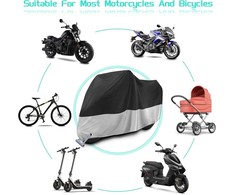 Zepphi moto apsauga, vandeniui atspari poliesterio danga, UV apsauga, 245x105x125 cm