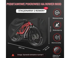 Zettum dviejų dviračių vandeniui atsparus 600D Oxford uždangalas BC-SB-2-BLK