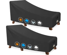 Zettum gultų uždangalai 213,4 x 81,3 x 81,3 cm, 2 vnt., 600D Oksfordo audinys OPLC-32-84-32-BLK-2P-EU