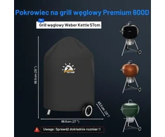 Zettum kepsninės uždangalas Weber 57 cm, 600D Oxford, PU danga, COGC-W-CG-22-7150
