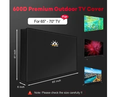 Zettum lauko televizoriaus dėklas 65–70 colių televizoriams, TVC-6570-BLK