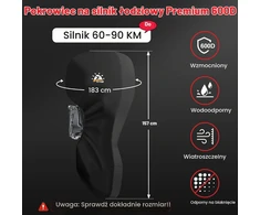Zettum pilnas pakabinamojo valties variklio uždangalas 60–90 AG, 600D, juodas OBC-F-6090-BLK