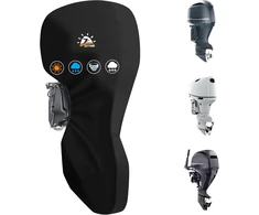 Zettum pilnas pakabinamojo valties variklio uždangalas 60–90 AG, 600D, juodas OBC-F-6090-BLK