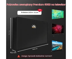 Zettum televizoriaus apsauginis uždangalas 46–48 colių, 600D Oxford, juodas, TVC-4648-BLK