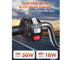 ZEXMTE USB lizdas motociklui