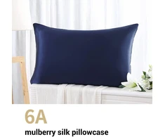 ZIMASILK šilkinė pagalvės užvalkalas, 100% morinės šilko, 19 Momme, 50 x 70 cm, tamsiai mėlynas, FR-19-5070-Navy