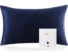 ZIMASILK šilkinė pagalvės užvalkalas, 100% morinės šilko, 19 Momme, 50 x 70 cm, tamsiai mėlynas, FR-19-5070-Navy