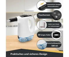 ZMURED rankinis garinis valytuvas 1000 W, 530 ml, modelis Zmured-hdr-530