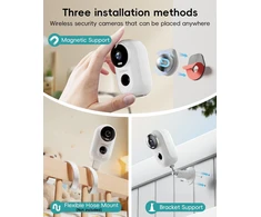 ZUMIMALL belaidė lauko stebėjimo kamera Wi-Fi Full HD 1080p su naktiniu matymu F5