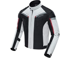 Zyxformis vyriška moto striukė, atspari vandeniui ir vėjui, ilgos rankovės, balta, ZY07-Baltas-XL