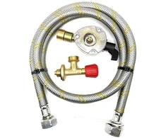 1 m LPG pildymo žarnos komplektas Campingaz 901 / 904 / 907 į 20 mm Clip-On adapterį