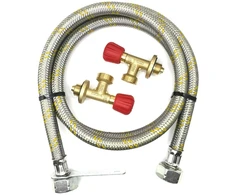 1 m LPG pildymo žarnos komplektas Campingaz 901 / 904 / 907 su 2 rankiniais 16 mm vožtuvais