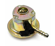 21 mm Clip-On butano dujų slėgio reguliatorius 29 mbar, 1,5kg/h, 8 mm žarnai