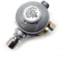 30 mbar LPG dujų slėgio reguliatorius Bulkhead 8 mm 180° kemperiams ir karavanams