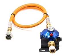 30 mbar LPG dujų slėgio reguliatorius su 80 cm aukšto slėgio žarna W20 RH × 20 mm LH (M20×1,5) kemperiams ir valtims