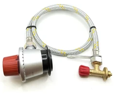 Campingaz 901 / 904 / 907 pildymo adapteris su 35 mm Jumbo Clip-On adapteriu ir 1 m plienu armuota žarna