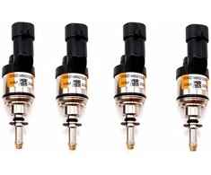 DN Autogas Parts BRC naujo tipo 4 vnt. oranžinių purkštukų su fiksatorium komplektas