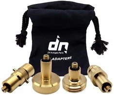 DN Autogas Parts LPG GPL automobilių dujų baliono užpildymo adapterių rinkinys M10 visai Europai ACME DISH EURONOZZLE BAYONET su maišeliu